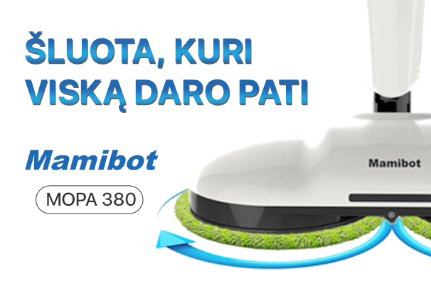 mopa daugiafunkcinė robotinė šluota