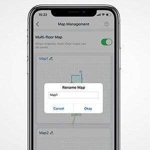 Ecovacs Deebot OZMO T8 AIVI robotas dulkių siurblys app