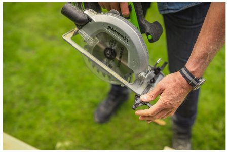 Greenworks Diskinis pjūklas 24V GD24CS be akumuliatoriaus - Image 3