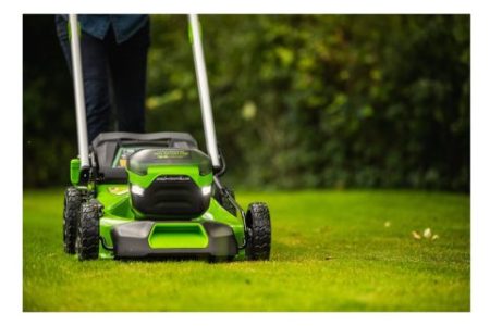 Greenworks SAVAEIGĖ VEJAPJOVĖ 60V 46cm gd60lm46spk4 (su 4Ah akumuliatoriumi ir krovikliu) - Image 8