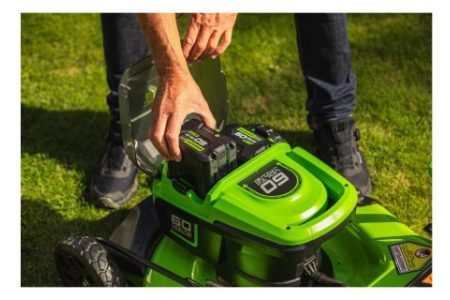 Greenworks SAVAEIGĖ VEJAPJOVĖ 60V 46cm gd60lm46spk4 (su 4Ah akumuliatoriumi ir krovikliu) - Image 5
