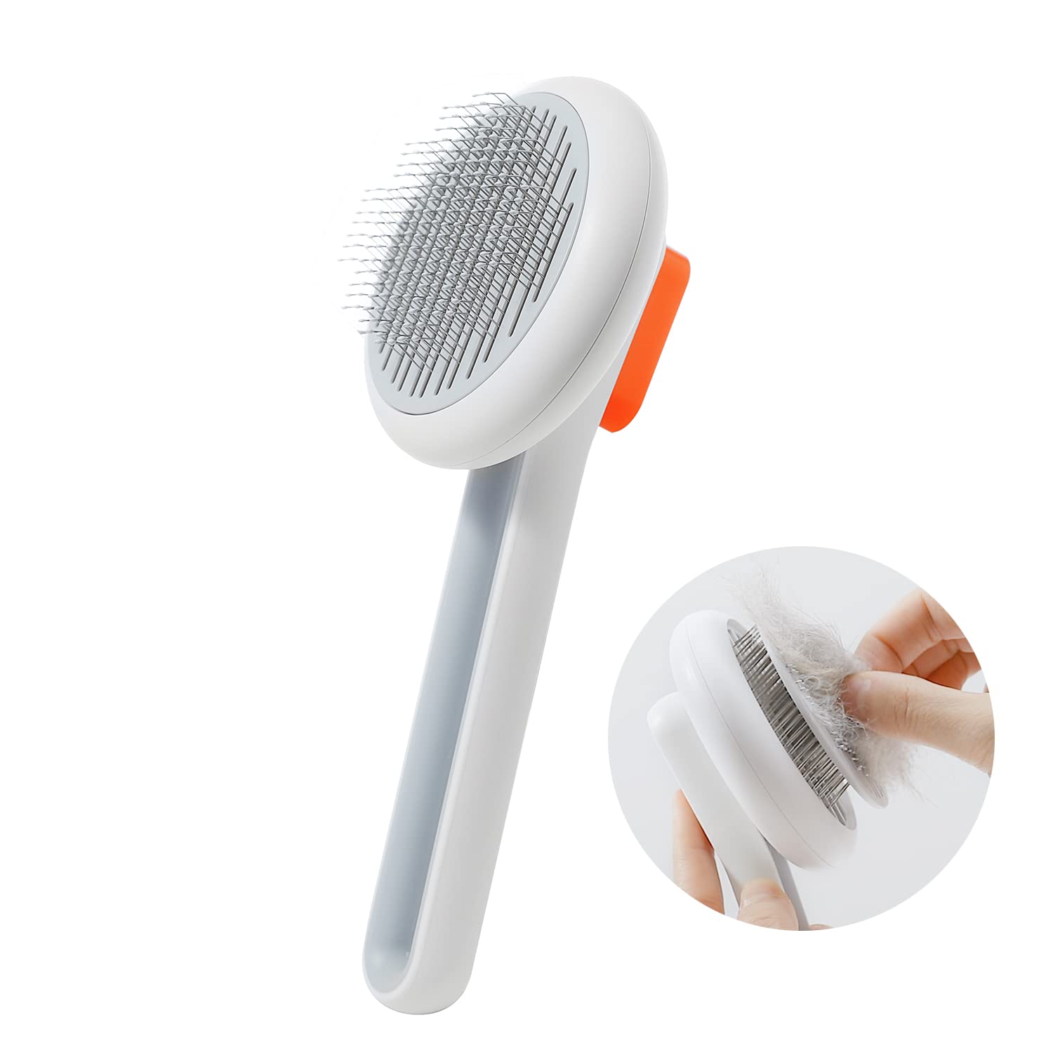 6184wGSHKeL._SL1500_ PETKIT Large Grooming Brush White - Image 1