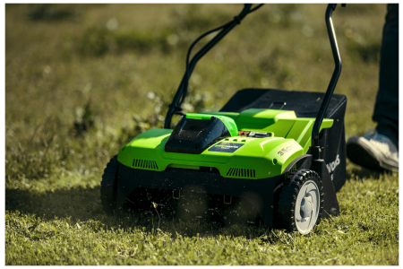 Greenworks vejos aeratorius G40DT35 be akumuliatoriaus ir kroviklio - Image 6