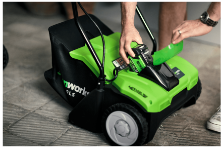 Greenworks vejos aeratorius G40DT35 be akumuliatoriaus ir kroviklio - Image 4