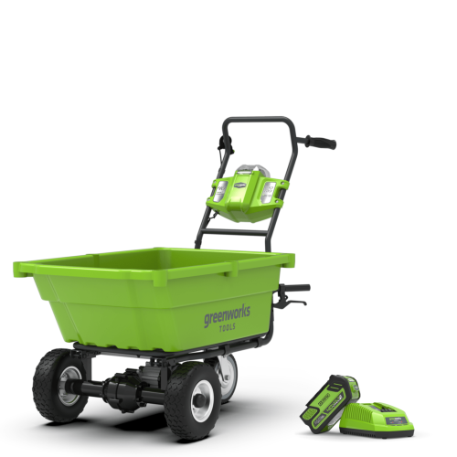 Greenworks sodo karutis G40GCK4 su 4Ah akumuliatoriumi ir universaliu krovikliu