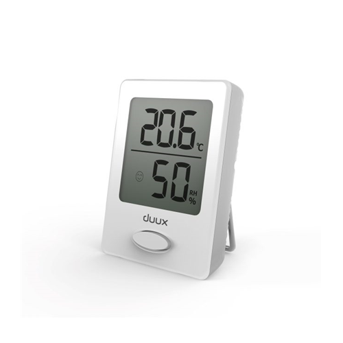 Duux Sense Hygrometer + Thermometer, White, LCD display