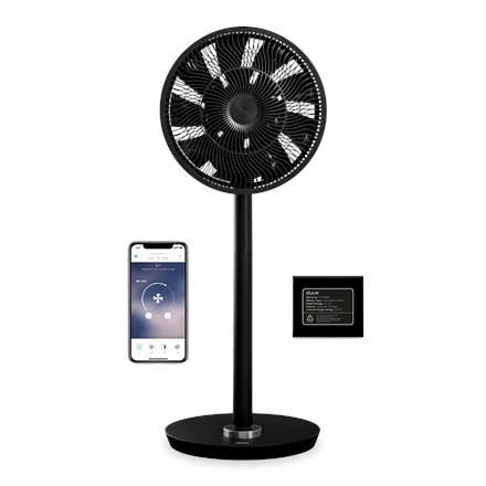 b0c5bebbb8b7c6b03826bad1659d9010.png Duux Smart Fan Whisper Flex Smart Black with Battery Pack Stand Fan, Timer, Number of speeds 26, 2-22 W, Oscillation, Diameter 34 cm, Black