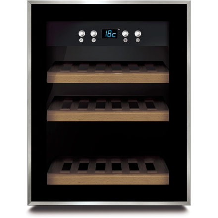 Caso Wine cooler WineSafe 12 Energy efficiency class G, Free Standing, Bottles capacity Up to 12 bottles, Cooling type Compressor technology, Black