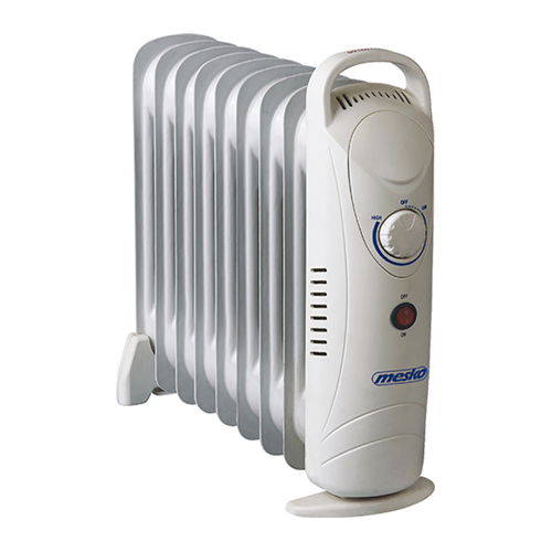 Mesko MS 7805 Oil Filled Radiator, 1000 W, Number of fins 9, White