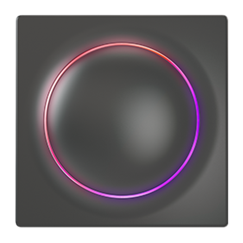 FIBARO Walli Switch, Black, Z-Wave EU