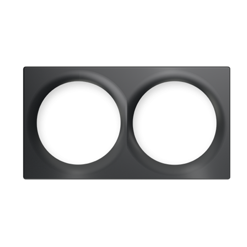Fibaro Double Cover Plate, Black