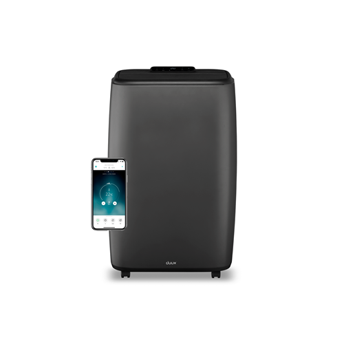 Duux Smart Mobile Air Conditioner North Number of speeds 3, Gray/Black, 12000 BTU/h
