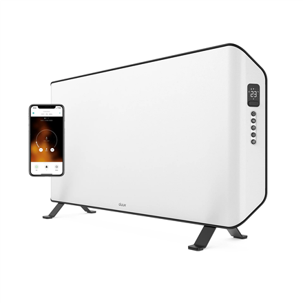 Duux Edge 1500 Smart Convector Heater 1500 W, Suitable for rooms up to 20 m², White, Indoor, Remote Control via Smartphone, IP24