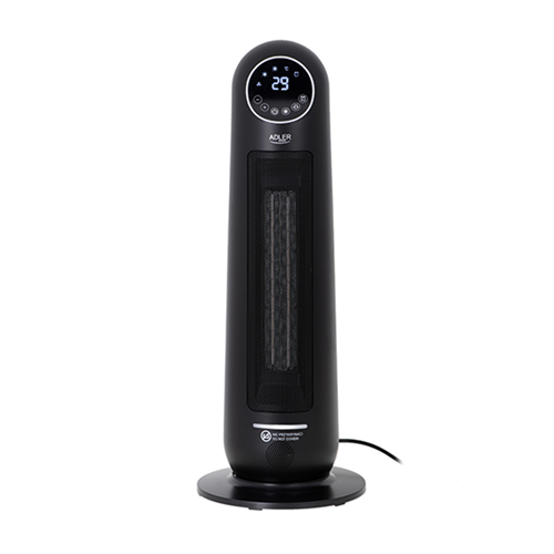 Adler Heater AD 7731 Ceramic, 2200 W, Number of power levels 2, Suitable for rooms up to 20 m², Black