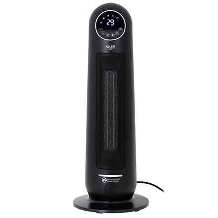 Adler Heater AD 7731 Ceramic, 2200 W, Number of power levels 2, Suitable for rooms up to 20 m², Black