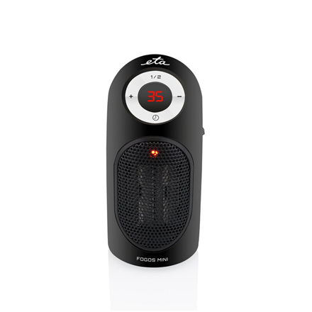 ETA Heater ETA162390000 Fogos mini Fan heater, 400 W, Suitable for rooms up to 8 m², Black