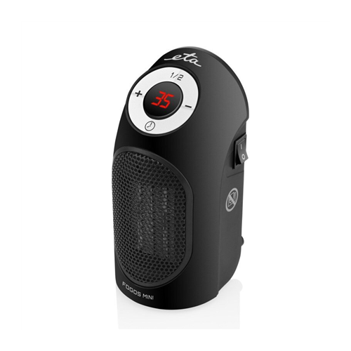 ETA Heater ETA162390000 Fogos mini Fan heater, 400 W, Suitable for rooms up to 8 m², Black