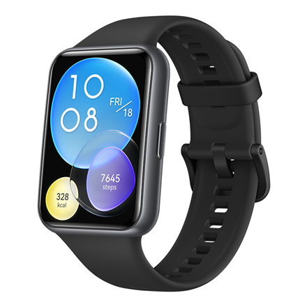 Huawei Watch Fit 2 Active Edition 1.74”, Smart watch, GPS (satellite), AMOLED, Touchscreen, Heart rate monitor, Waterproof, Bluetooth, Midnight Black