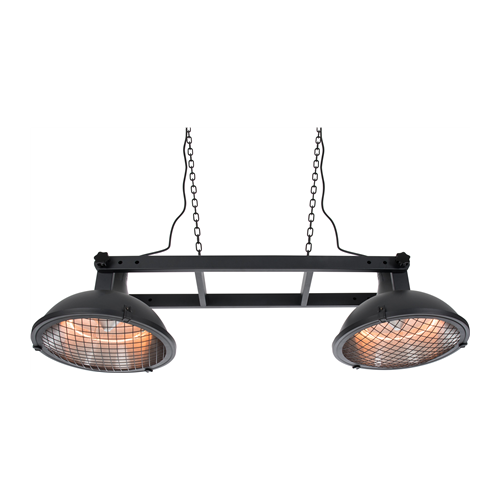 SUNRED Heater IND-3000H, Indus II Bright Hanging Infrared, 3000 W, Black, IP44