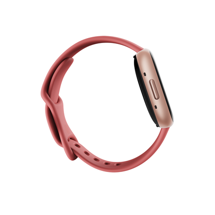 Fitbit Versa 4 Smart watch, NFC, GPS (satellite), AMOLED, Touchscreen, Heart rate monitor, Activity monitoring 24/7, Waterproof, Bluetooth, Wi-Fi, Pink Sand/Copper Rose