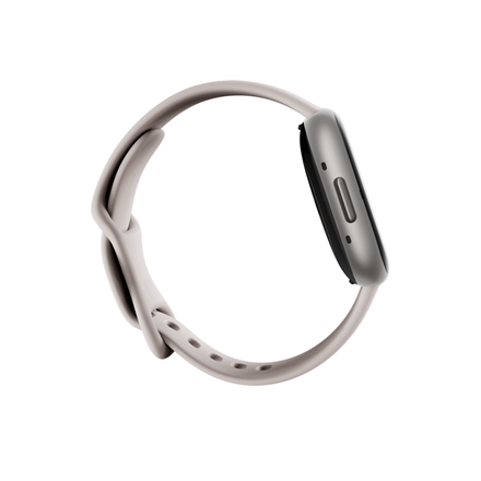 Fitbit Sense 2 Smart watch, NFC, GPS (satellite), AMOLED, Touchscreen, Heart rate monitor, Activity monitoring 24/7, Waterproof, Bluetooth, Wi-Fi, Lunar White/Platinum