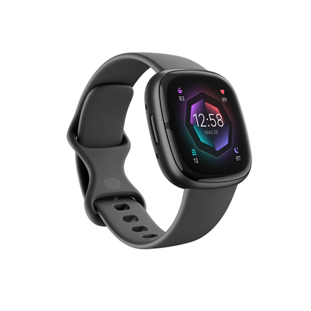 a98d8ff062fa3312d2c0f0684eac8d5d.png Fitbit Sense 2 Smart watch, NFC, GPS (satellite), AMOLED, Touchscreen, Heart rate monitor, Activity monitoring 24/7, Waterproof, Bluetooth, Wi-Fi, Shadow Grey/Graphite