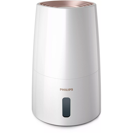 Philips HU3916/10 Humidifier, 25 W, Water tank capacity 3 L, Suitable for rooms up to 45 m², NanoCloud technology, Humidification capacity 300 ml/hr,  White/Rose gold