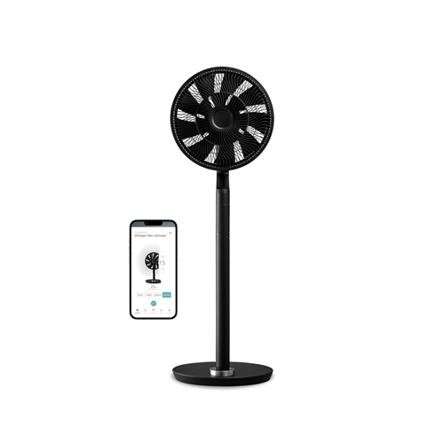 Duux Fan Whisper Flex Ultimate Smart Diameter 34 cm, Black, Number of speeds 30, 3-26 W, Oscillation