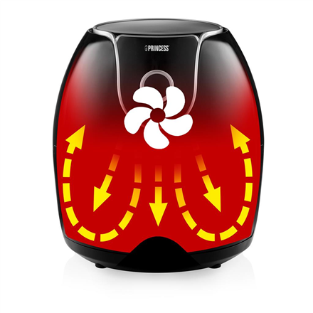 Princess Aerofryer XXL 182055 Power 1700 W, Capacity 5.2 L, Black