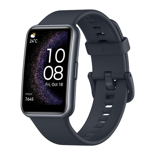 Huawei Watch Fit SE (10mm) Stia-B39 1.64, Smart watch, GPS (satellite), AMOLED, Touchscreen, Heart rate monitor, Waterproof, Bluetooth, Black