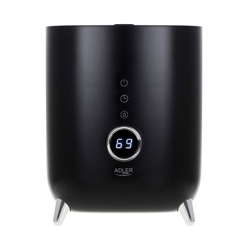 Adler AD 7972 Humidifier, 23 W, Water tank capacity 4 L, Suitable for rooms up to 35 m², Ultrasonic, Humidification capacity 150-300 ml/hr, Black