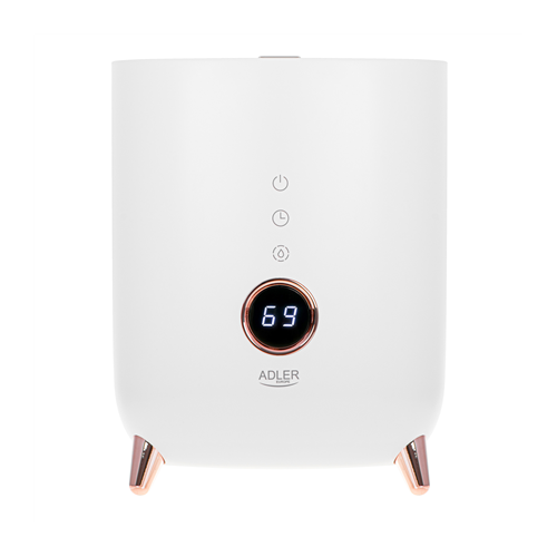 Adler AD 7972 Humidifier, 23 W, Water tank capacity 4 L, Suitable for rooms up to 35 m², Ultrasonic, Humidification capacity 150-300 ml/hr, White