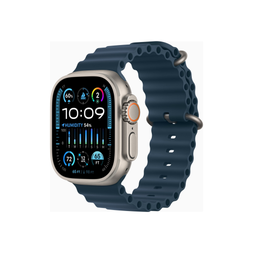 Apple Apple Watch Ultra 2 GPS + Cellular, 49mm Titanium Case with Blue Ocean Band