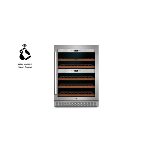 Caso Wine cooler WineChef Pro 40 Energy efficiency class G Free standing Bottles capacity Up to 40 bottles Cooling type Compressor technology Stainless steel/Black