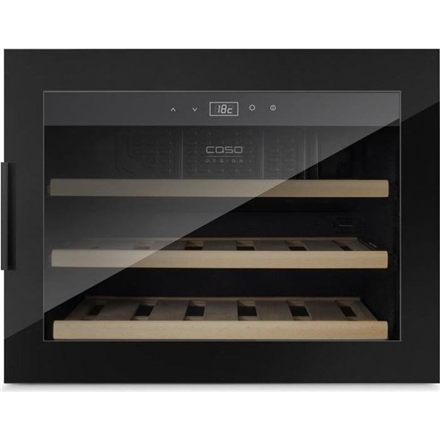 Caso Wine cooler WineSafe 18 EB  Energy efficiency class G Built-in Bottles capacity 18 bottles Cooling type Compressor technology Black