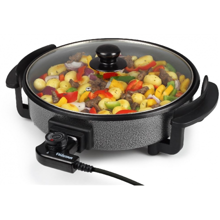 72019b9184766f6e522180c793ded246.png Tristar Multifunctional grill pan PZ-2963 Diameter 30 cm Fixed handle Black