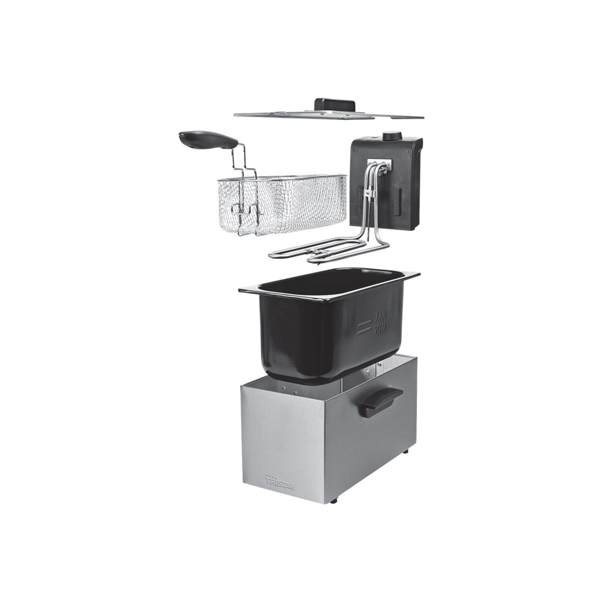 Tristar Deep Fryer FR-6946 Power 2000 W Capacity 3 L Silver