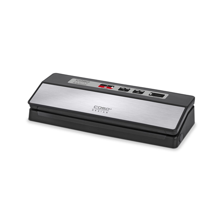 aad4cc139701456864248ff51a324877.png Caso Bar Vacuum sealer VR 390 advanced Power 110 W Temperature control Black/Stainless steel