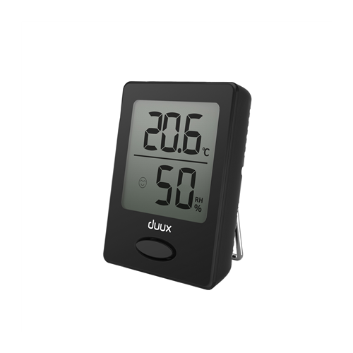 Duux Sense Hygrometer + Thermometer Black LCD display
