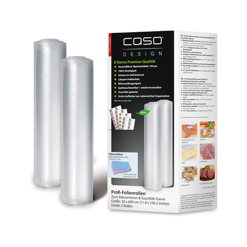 Caso Foil rolls 01222 2 units Dimensions (W x L) 30 x 600 cm Ribbed