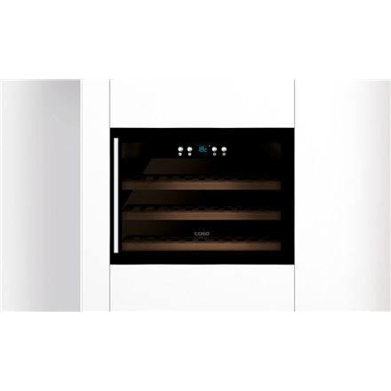 Caso Wine cooler WineSafe 18 EB Energy efficiency class G Built-in Bottles capacity 18 Cooling type Compressor technology Black
