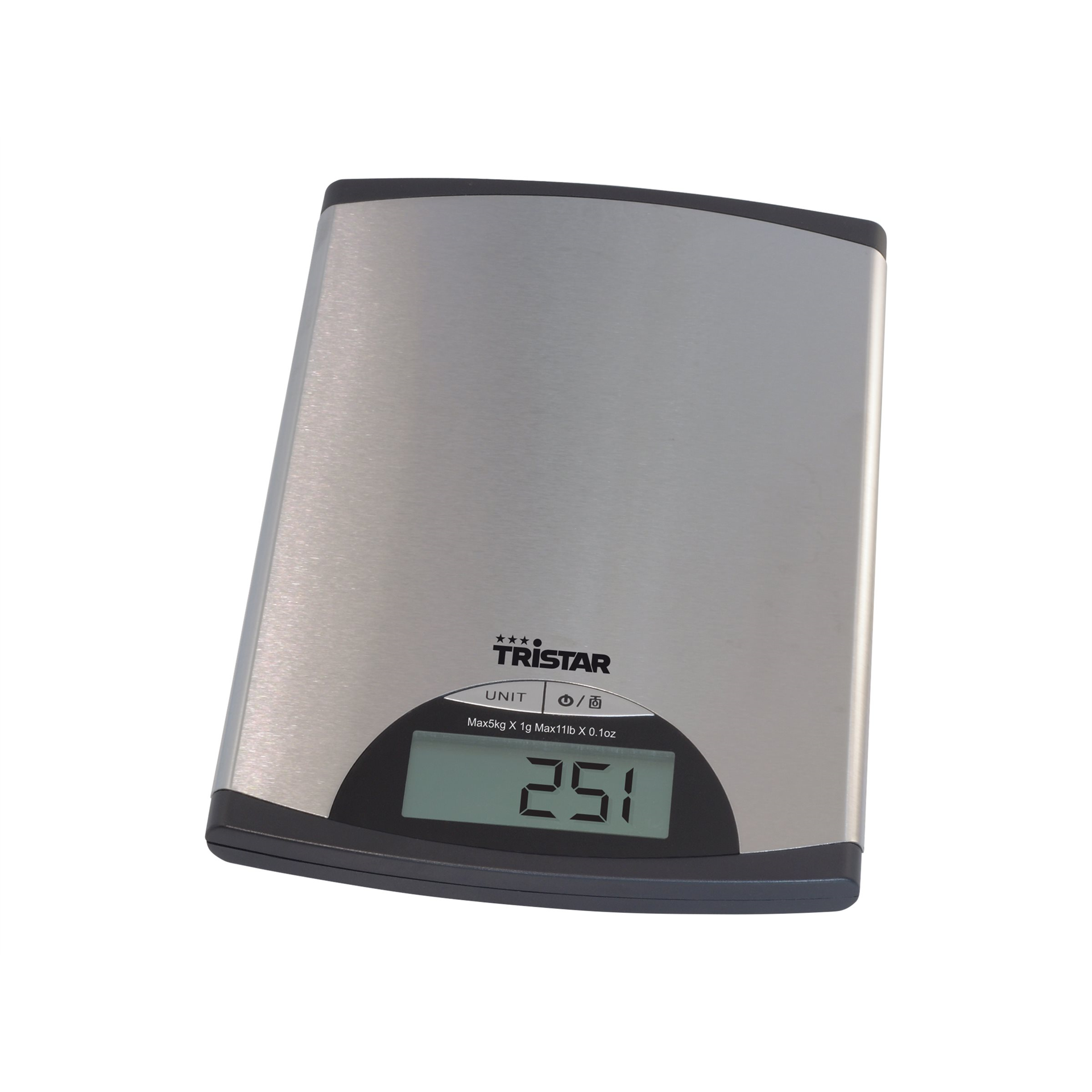 Tristar Kitchen scale KW-2435 Maximum weight (capacity) 5 kg Metallic