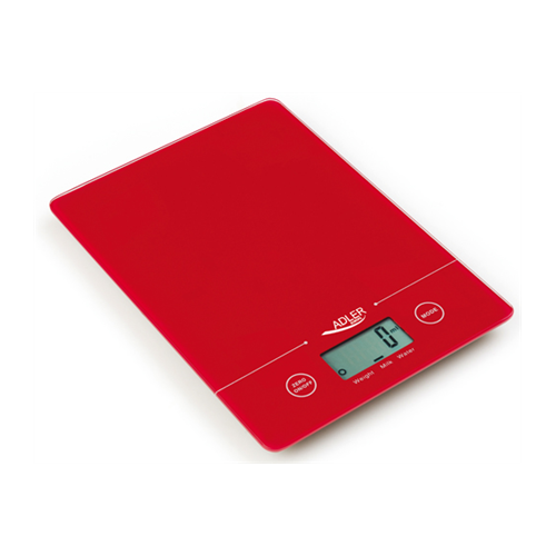 Adler Kitchen scales AD 3138 Maximum weight (capacity) 5 kg Graduation 1 g Red