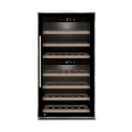 Caso Wine cooler WineComfort 66 Energy efficiency class G Free standing Bottles capacity 66 bottles Cooling type Compressor technology Black