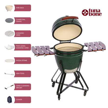 TunaBone Kamado classic 21" grill Size M Green
