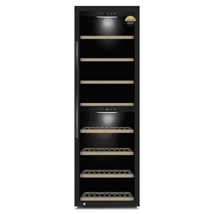 Caso Smart Wine Cooler WineExclusive 180 Energy efficiency class G Free standing Bottles capacity 180 bottles Cooling type Compressor technology Black