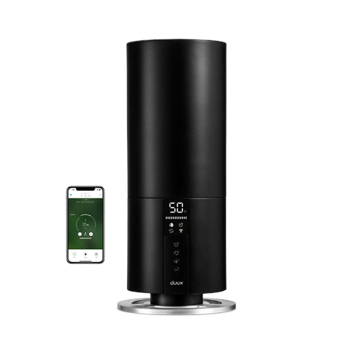 Duux Humidifier Gen 2 Beam Mini Smart Air humidifier 20 W Water tank capacity 3 L Suitable for rooms up to 30 m² Ultrasonic Humidification capacity 300 ml/hr Black