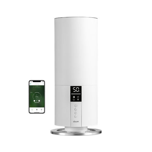 Duux Humidifier Gen 2 Beam Mini Smart Air humidifier 20 W Water tank capacity 3 L Suitable for rooms up to 30 m² Ultrasonic Humidification capacity 300 ml/hr White