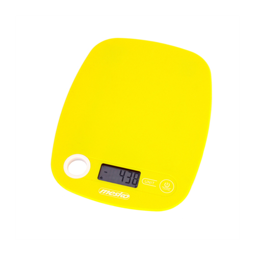 Mesko Kitchen scale MS 3159y Maximum weight (capacity) 5 kg Graduation 1 g Display type LCD Yellow