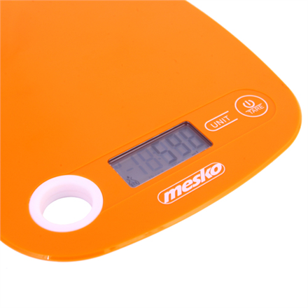 Mesko Kitchen scale MS 3159o Maximum weight (capacity) 5 kg Graduation 1 g Display type LCD Orange
